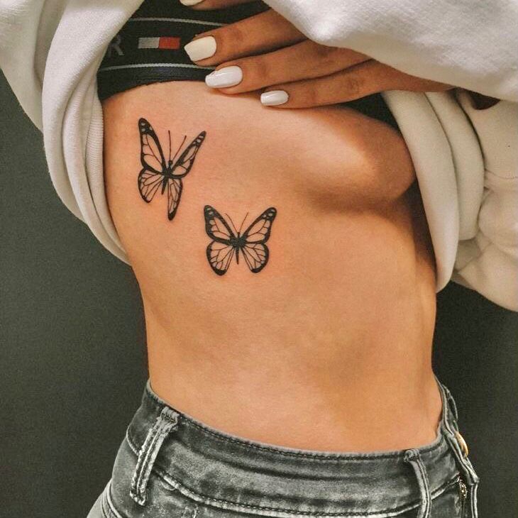 significado de tatuarse una mariposa transparente